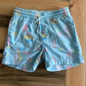 TBBC Sailboat Swim Trunks 3T
